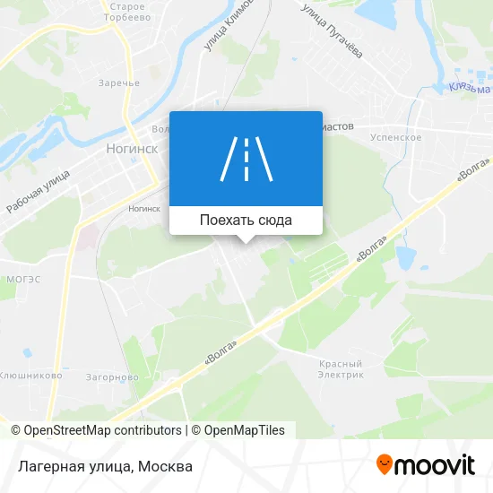 Карта Лагерная улица