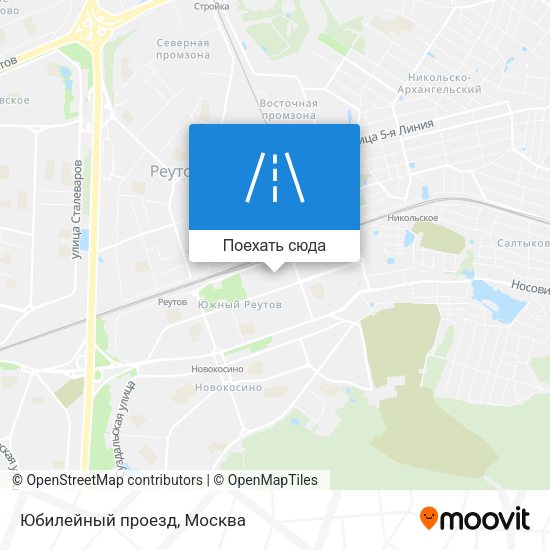 Карта Юбилейный проезд