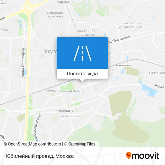 Карта Юбилейный проезд