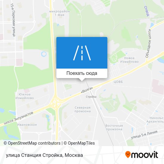 Карта улица Станция Стройка