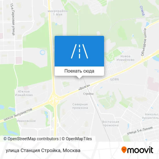 Карта улица Станция Стройка