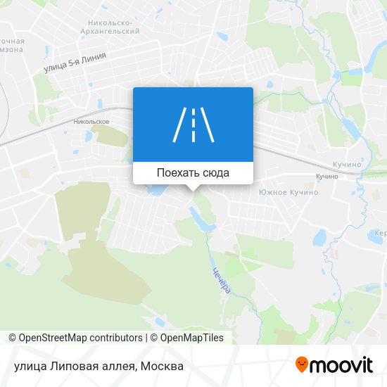 Карта улица Липовая аллея
