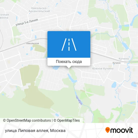 Карта улица Липовая аллея