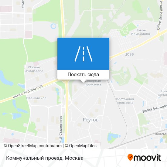 Карта Коммунальный проезд
