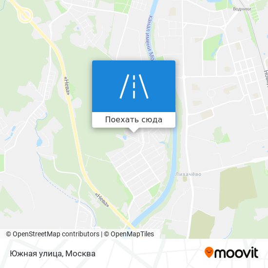 Карта Южная улица