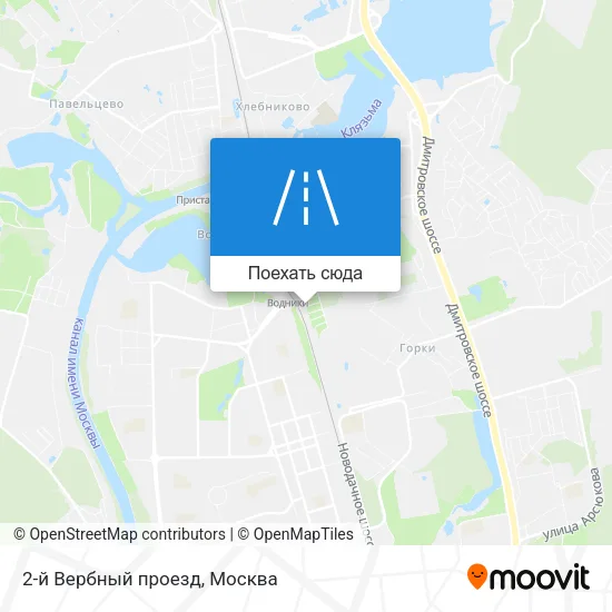 Карта 2-й Вербный проезд