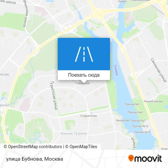 Карта улица Бубнова