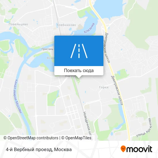 Карта 4-й Вербный проезд