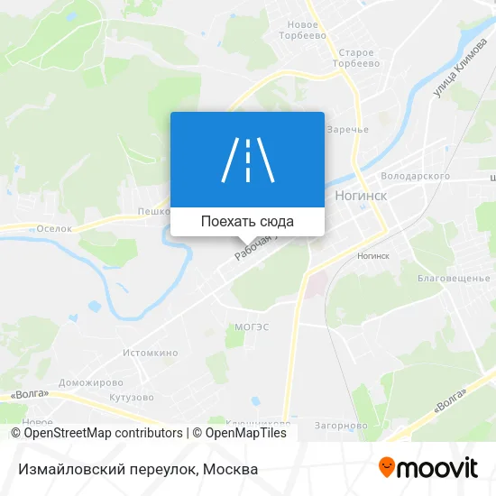 Карта Измайловский переулок