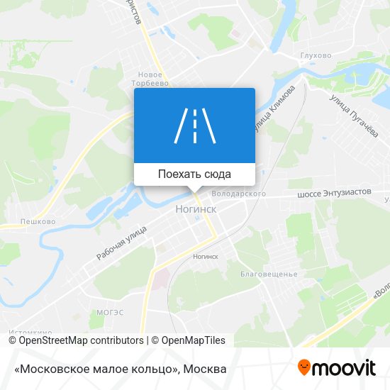 Карта «Московское малое кольцо»