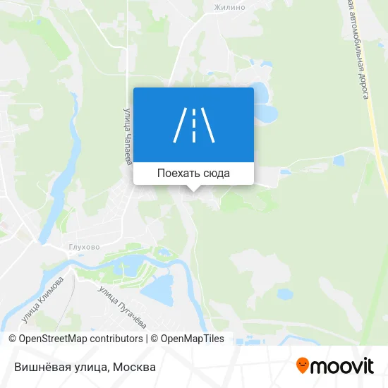 Карта Вишнёвая улица