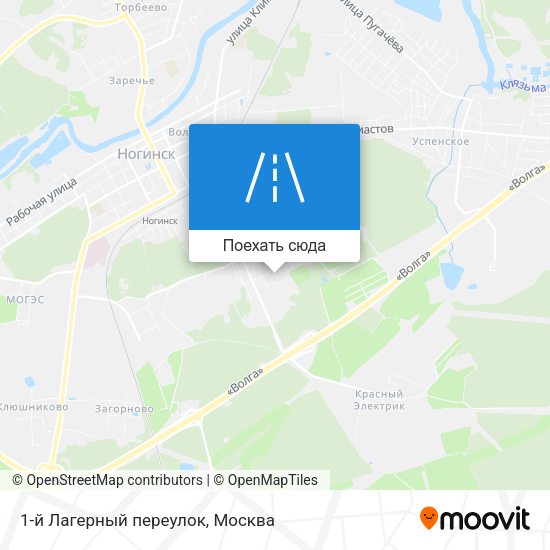 Карта 1-й Лагерный переулок