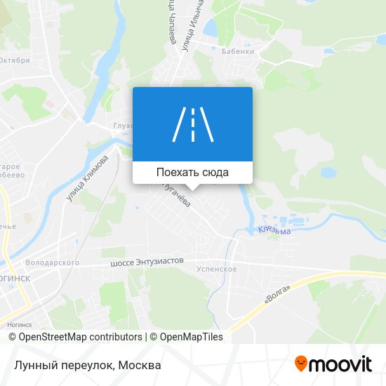 Карта Лунный переулок
