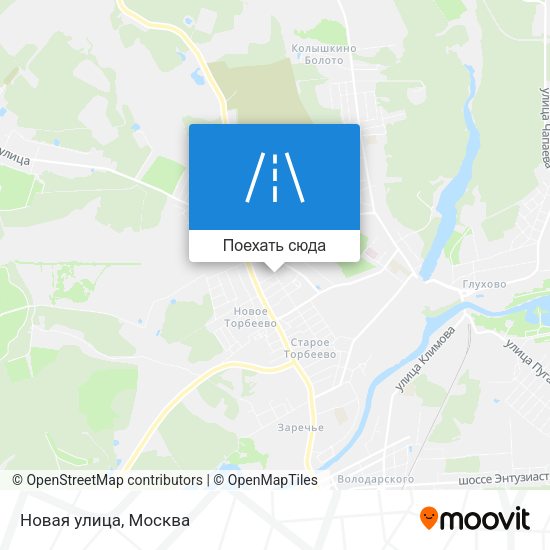 Карта Новая улица
