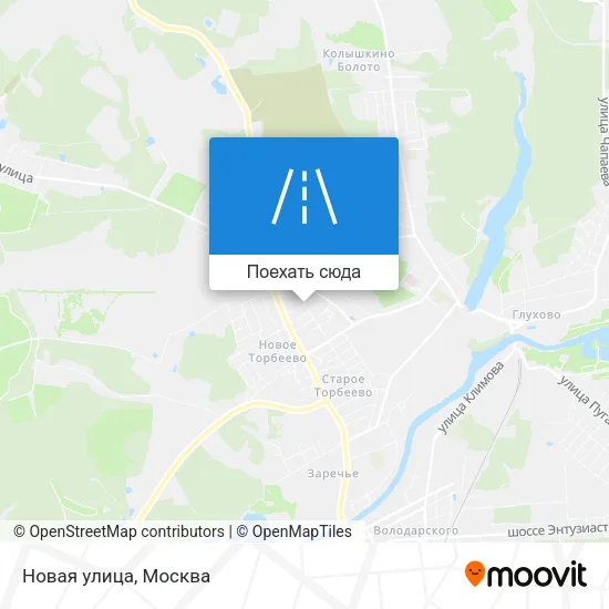 Карта Новая улица