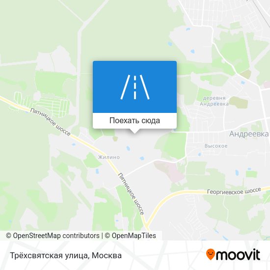 Карта Трёхсвятская улица