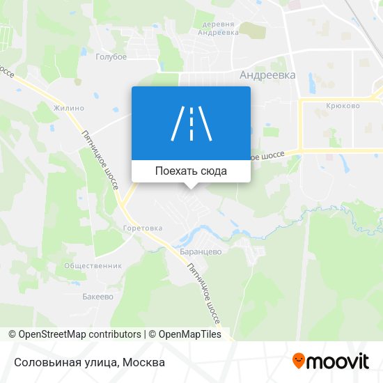 Карта Соловьиная улица