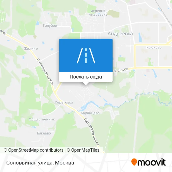 Карта Соловьиная улица