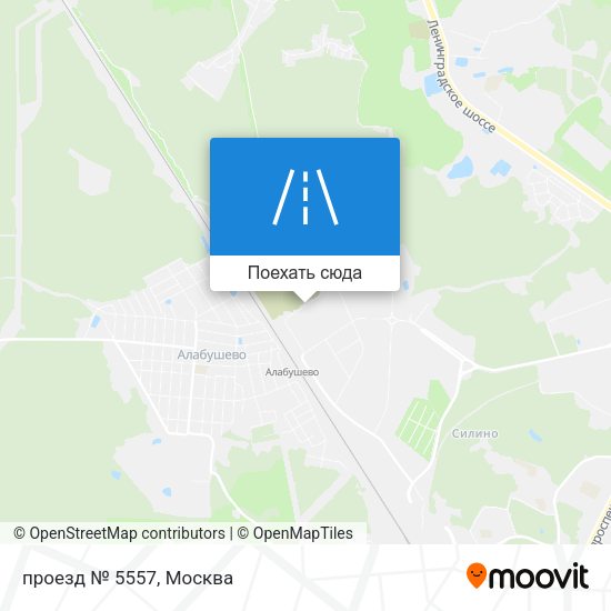 Карта проезд № 5557