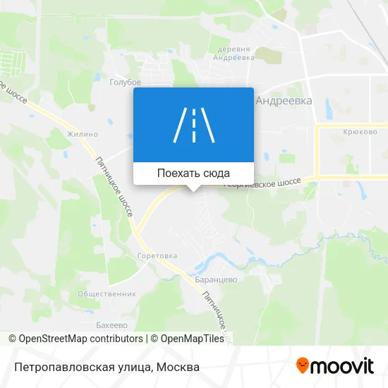 Карта Петропавловская улица