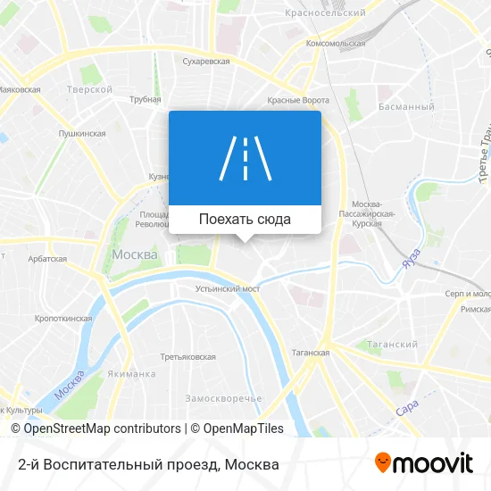 Карта 2-й Воспитательный проезд