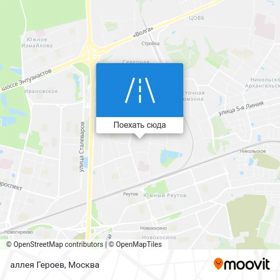 Карта аллея Героев