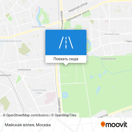 Карта Майская аллея