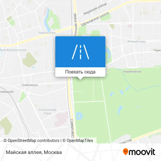 Карта Майская аллея