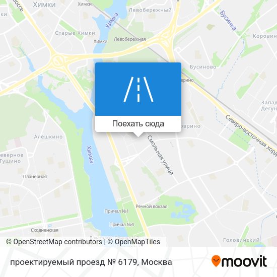 Карта проектируемый проезд № 6179