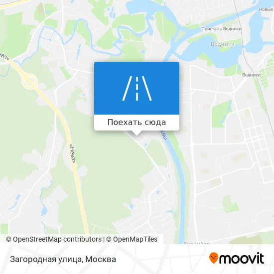 Карта Загородная улица