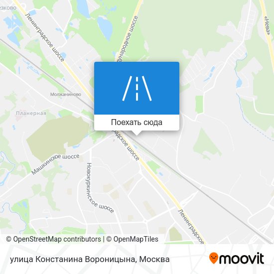 Карта улица Констанина Вороницына