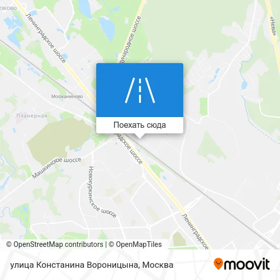 Карта улица Констанина Вороницына