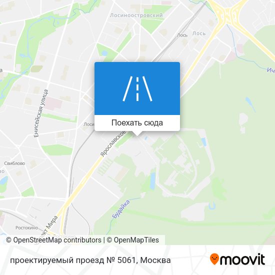 Карта проектируемый проезд № 5061