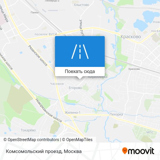 Карта Комсомольский проезд