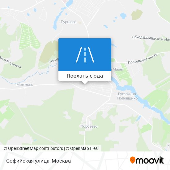 Карта Софийская улица