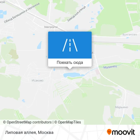 Карта Липовая аллея