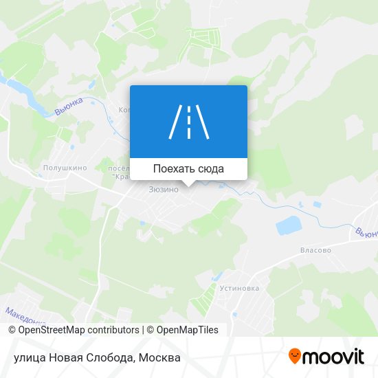 Карта улица Новая Слобода