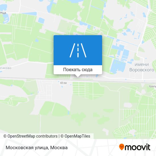 Карта Московская улица