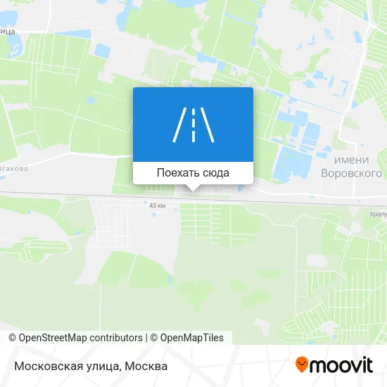Карта Московская улица
