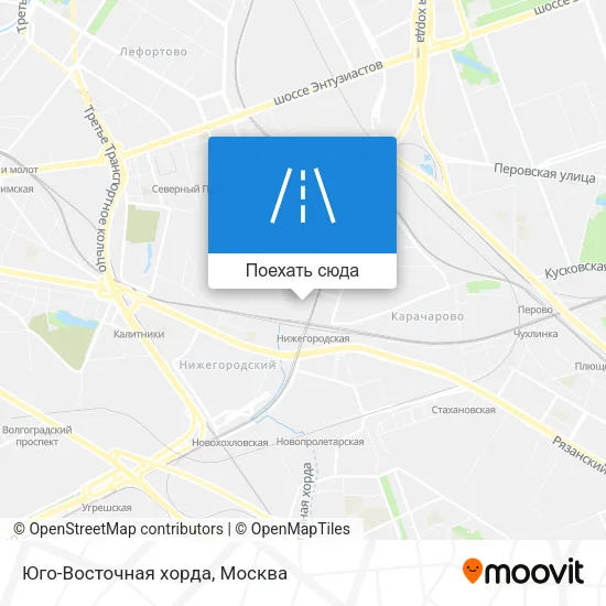 Карта Юго-Восточная хорда