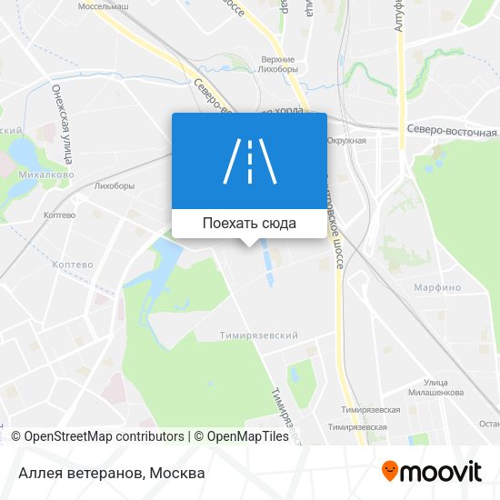 Карта Аллея ветеранов