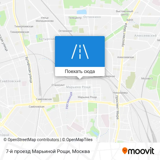 Карта 7-й проезд Марьиной Рощи