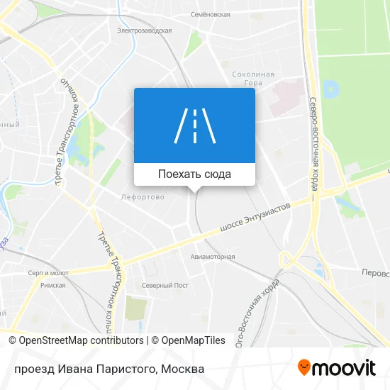 Карта проезд Ивана Паристого