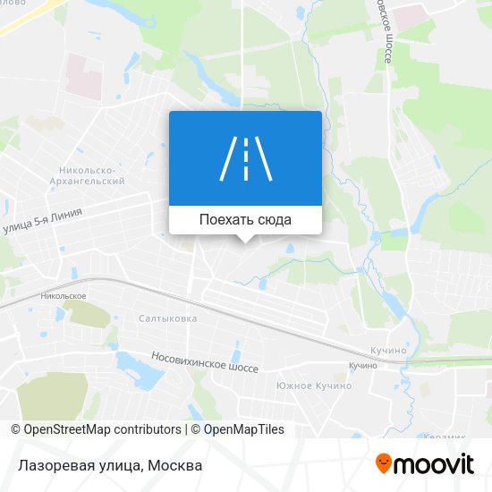 Карта Лазоревая улица