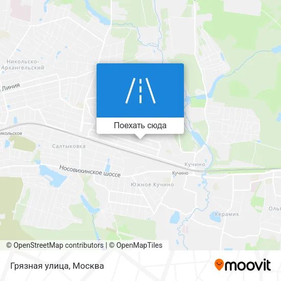 Карта Грязная улица