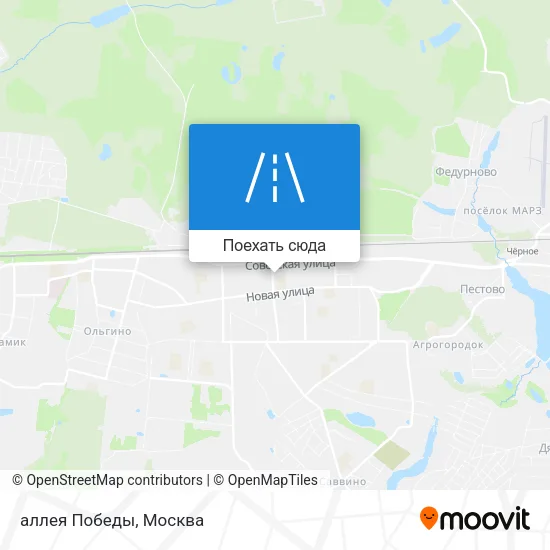 Карта аллея Победы