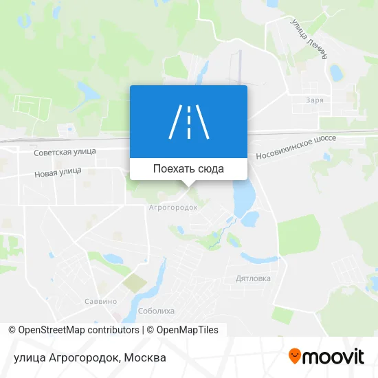Карта улица Агрогородок
