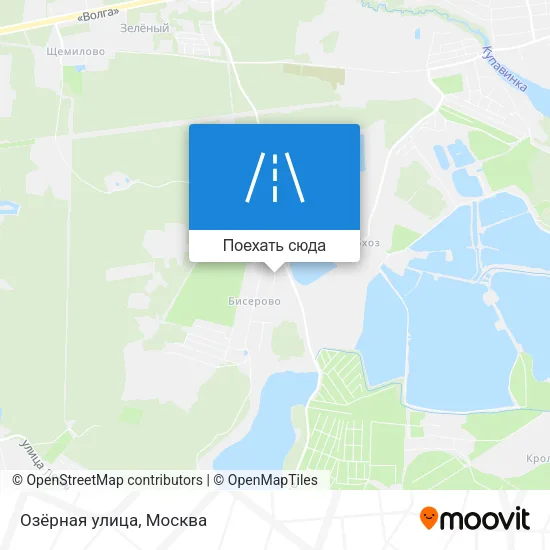 Карта Озёрная улица
