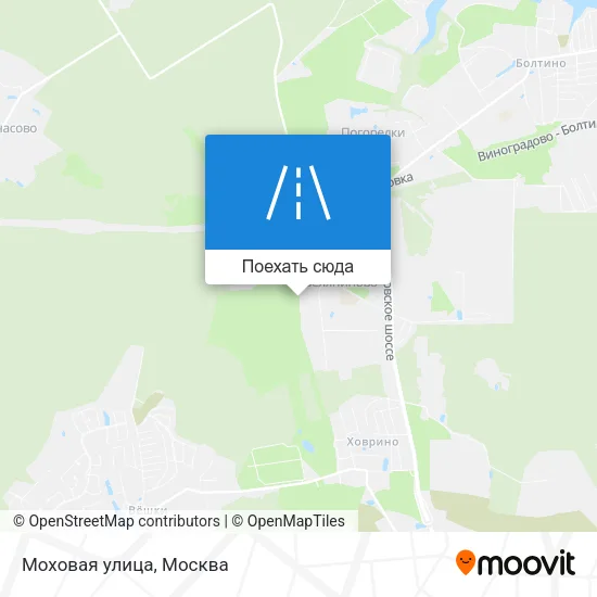 Карта Моховая улица