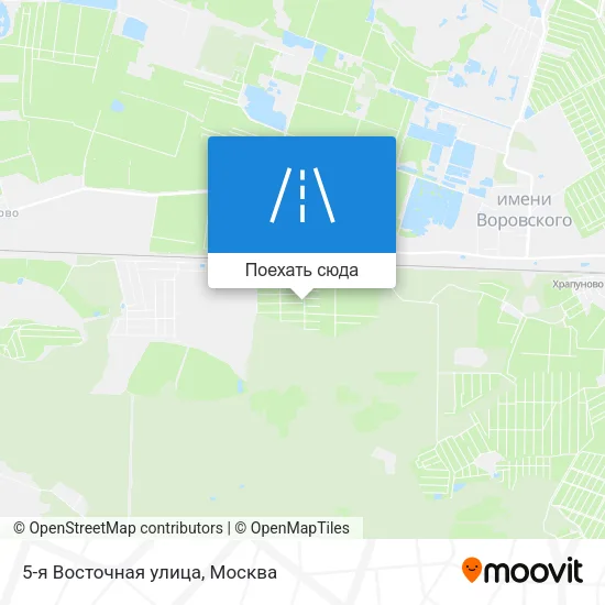 Карта 5-я Восточная улица